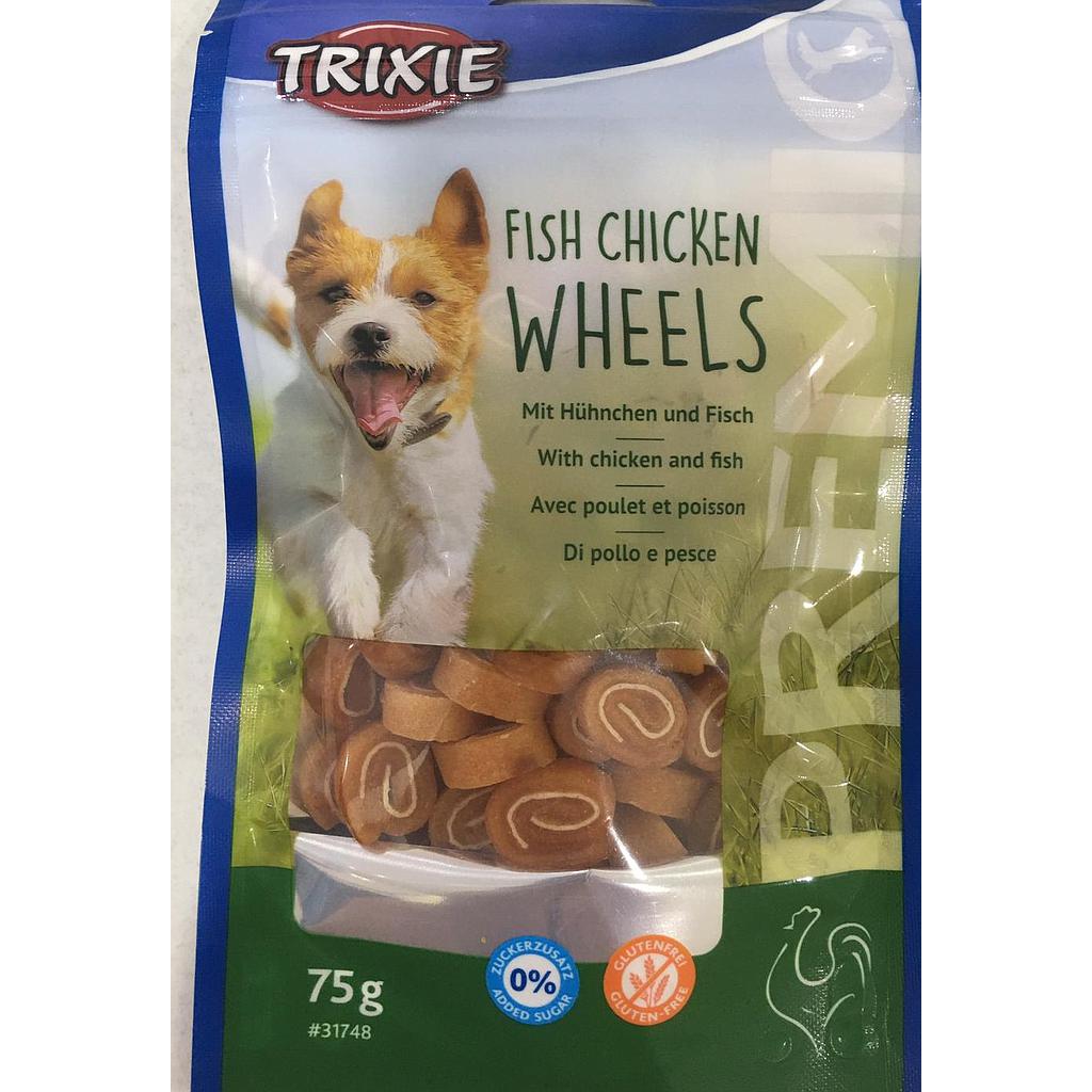 PREMIO FISH CHIKEN WHEELS 75G-TRIXI